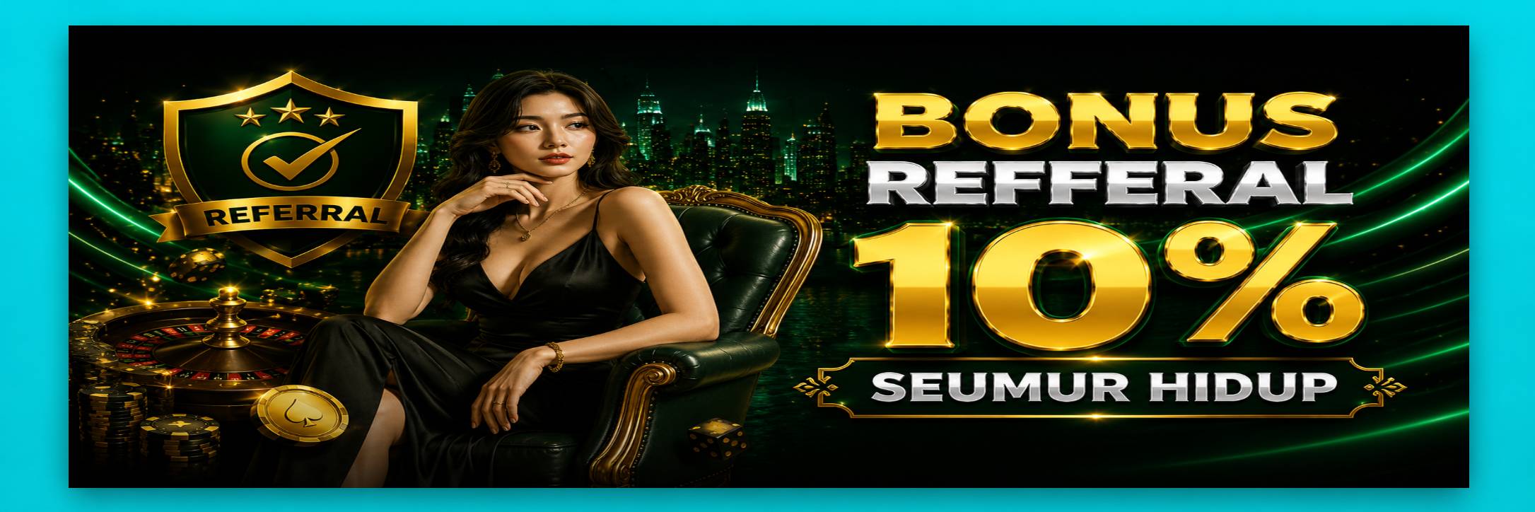 BONUS REFFERAL 10% SEUMUR HIDUP